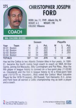 1994-95 Hoops #275 Chris Ford Back