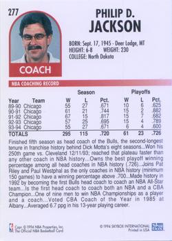 1994-95 Hoops #277 Phil Jackson Back