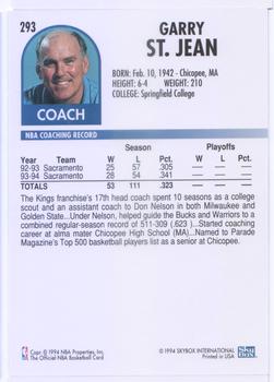 1994-95 Hoops #293 Garry St. Jean Back