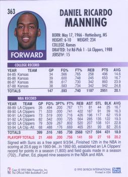 1994-95 Hoops #363 Danny Manning Back