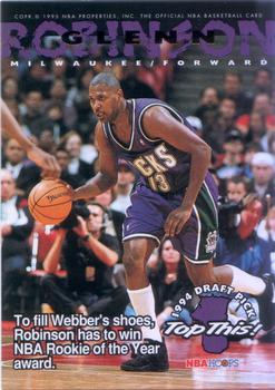 1994-95 Hoops #421 Glenn Robinson / Chris Webber Front