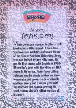 1994-95 Hoops #447 Avery Johnson Back