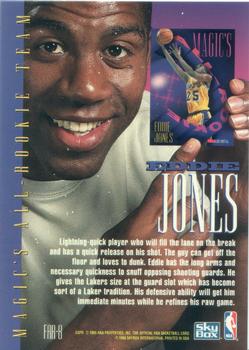 1994-95 Hoops - Magic's All-Rookies Foil-Tech #FAR-8 Eddie Jones Back