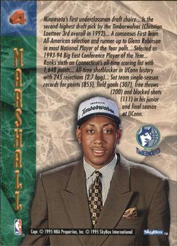1994-95 Hoops - NBA Draft Lottery Pick Exchange #4 Donyell Marshall Back