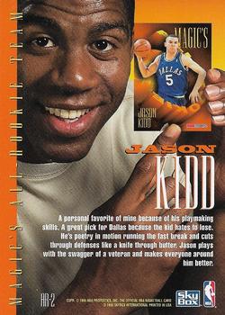 1994-95 Hoops - Magic's All-Rookies #AR-2 Jason Kidd Back