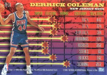 1994-95 Hoops - Hoops Power (Stat Power Ratings) #PR-34 Derrick Coleman Back