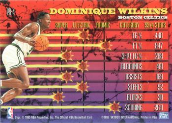 1994-95 Hoops - Hoops Power (Stat Power Ratings) #PR-4 Dominique Wilkins Back