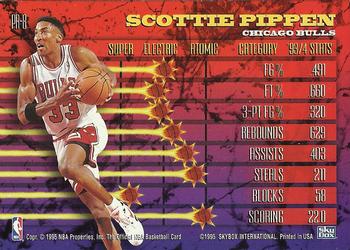 1994-95 Hoops - Hoops Power (Stat Power Ratings) #PR-8 Scottie Pippen Back