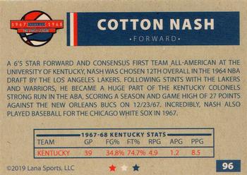 2020 Lana Sports ABA #96 Cotton Nash Back