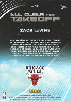 2019-20 Donruss Optic - All Clear for Takeoff #10 Zach Lavine Back
