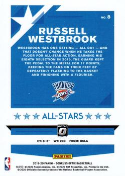 2019-20 Donruss Optic - All-Stars #8 Russell Westbrook Back