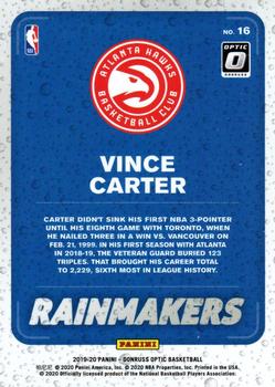 2019-20 Donruss Optic - Rainmakers #16 Vince Carter Back