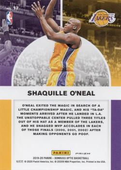 2019-20 Donruss Optic - Winner Stays Purple #17 Shaquille O'Neal Back