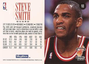 1994-95 SkyBox Premium #90 Steve Smith Back