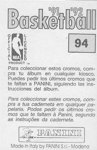 1991-92 Panini Stickers (Spanish/Portuguese) #94 Charles Barkley Back