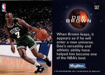 1994-95 SkyBox Premium - Slammin' Universe #SU2 Dee Brown Back