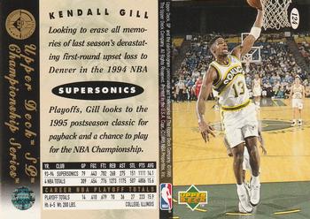 1994-95 SP Championship #124 Kendall Gill Back