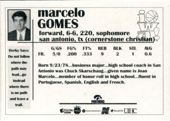 1998-99 Iowa Hawkeyes #NNO Marcelo Gomes Back