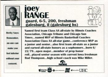 1998-99 Iowa Hawkeyes #NNO Joey Range Back