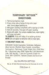 1995 Kraft/Upper Deck Team USA - Tattoo #NNO Reggie Miller Back