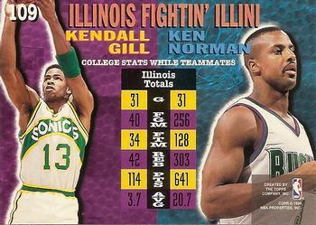 1994-95 Stadium Club - 1st Day Issue #109 Kendall Gill / Ken Norman Back