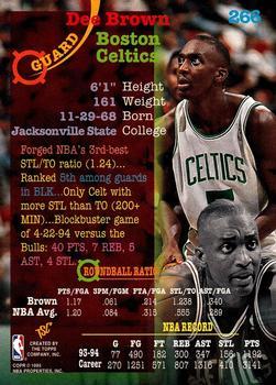 1994-95 Stadium Club - 1st Day Issue #266 Dee Brown Back