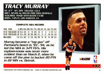 1994-95 Topps #147 Tracy Murray Back