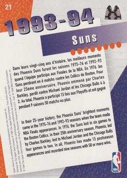 1994 Upper Deck McDonald's Teams (French) #21 Phoenix Suns Back