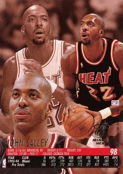 1994-95 Ultra #98 John Salley Back