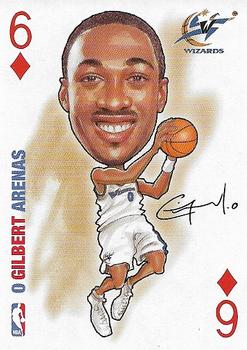 2006 All Pro Deal NBA Sports Playing Cards #6♦ Gilbert Arenas Front