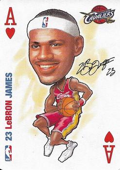 2006 All Pro Deal NBA Sports Playing Cards #A♥ LeBron James Front