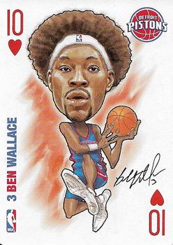 2006 All Pro Deal NBA Sports Playing Cards #10♥ Ben Wallace Front