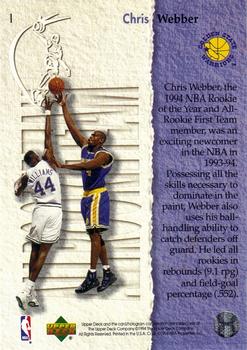 1994-95 Upper Deck #1 Chris Webber Back