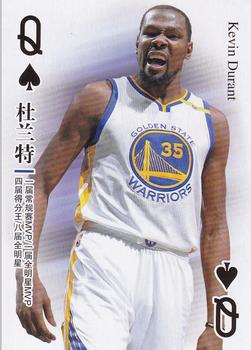 2017 NBA Stars Playing Cards (China) #Q♠ Kevin Durant Front