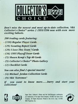 1995-96 Collector's Choice #NNO Series 2 Promo Card Back