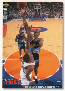 1995-96 Collector's Choice #20 Tyrone Hill Front