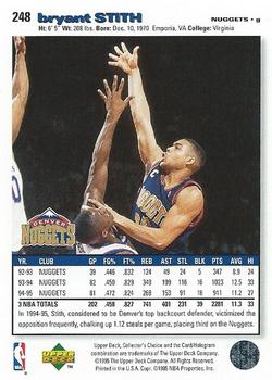 1995-96 Collector's Choice #248 Bryant Stith Back
