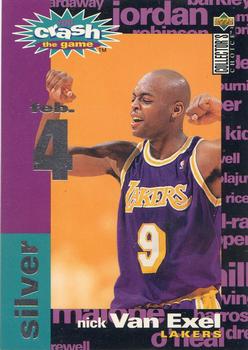 1995-96 Collector's Choice - You Crash the Game Silver: Assists/Rebounds #C5 Nick Van Exel Front