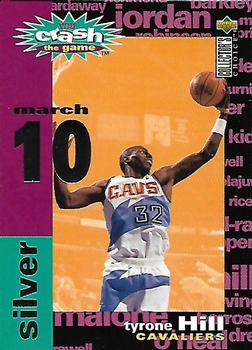 1995-96 Collector's Choice - You Crash the Game Silver: Assists/Rebounds #C29 Tyrone Hill Front