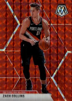 2019-20 Panini Mosaic - Red Prizm #45 Zach Collins Front
