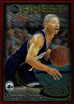 1995-96 Finest - Dish and Swish #DS3 Muggsy Bogues / Larry Johnson Front
