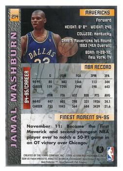 1995-96 Finest - Refractors #214 Jamal Mashburn Back