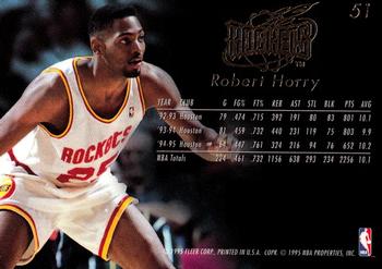 1995-96 Flair #51 Robert Horry Back