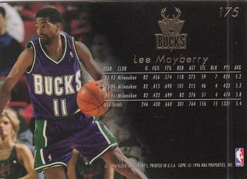1995-96 Flair #175 Lee Mayberry Back