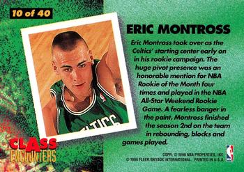 1995-96 Fleer - Class Encounters #10 Eric Montross Back