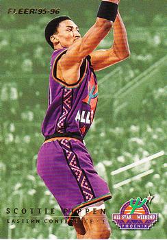 1995-96 Fleer - NBA All-Stars #2 Scottie Pippen / Shawn Kemp Front