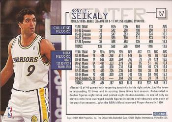 1995-96 Hoops #57 Rony Seikaly Back