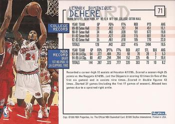 1995-96 Hoops #71 Terry Dehere Back