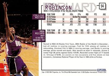 1995-96 Hoops #94 Glenn Robinson Back