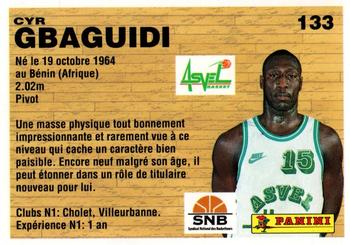 1993-94 Panini (LNB) #133 Cyr Gbaguidi Back
